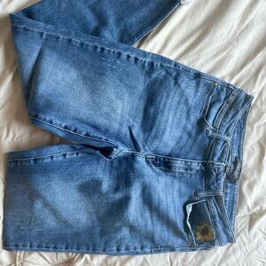 Judy Blue Denim Jeans with Sunflower Patch